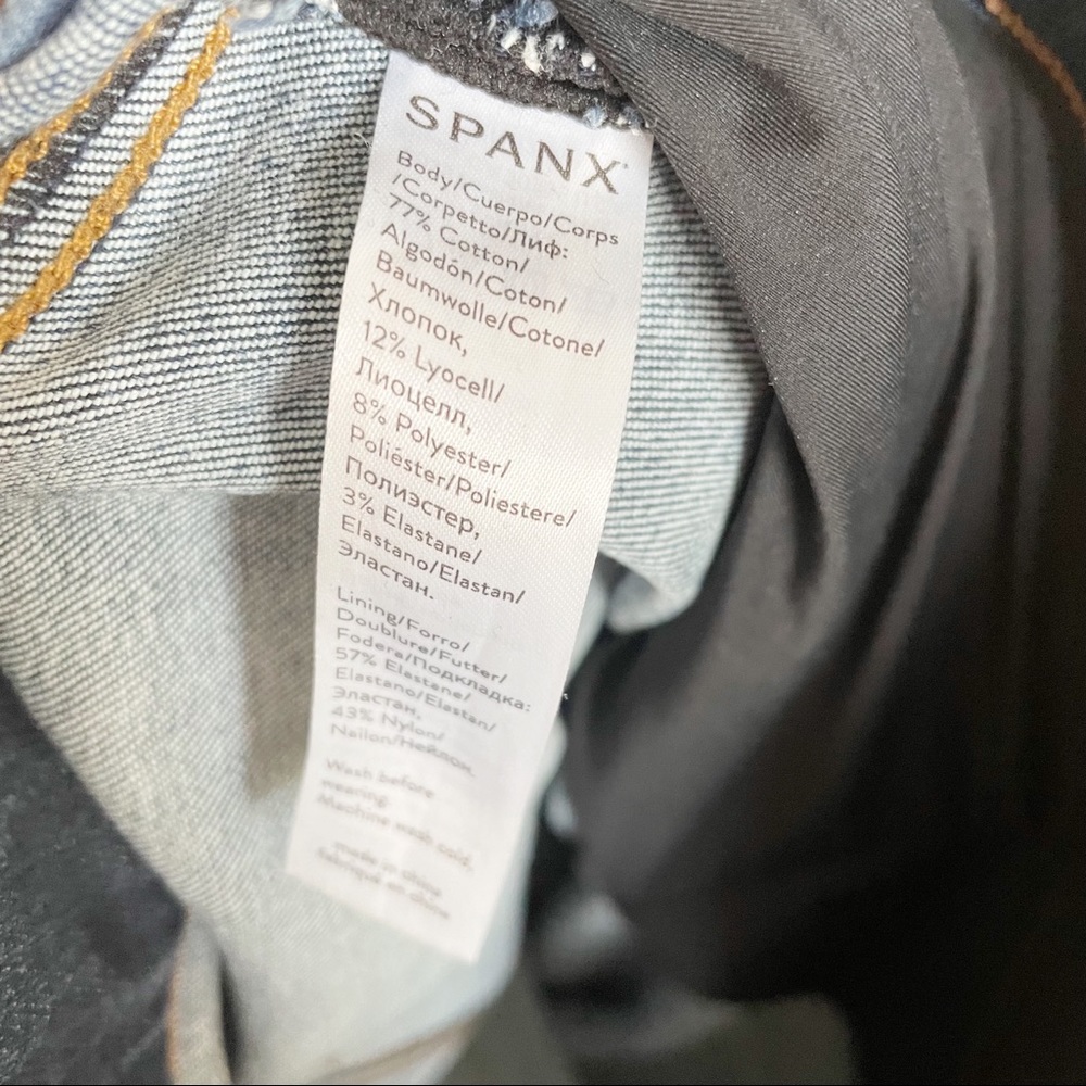 Spanx Distressed High Rise Skinny Jeans - Picture 16 of 16